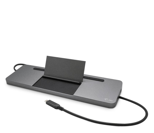 I-TEC USB-C Metal Ergonomic 4K 3x Display Dock PD 85W + Zasilacz C31FLATPRO100 - 1278578 - zdjęcie